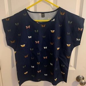 Shein medium butterfly short sleeve shirt